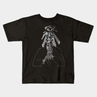 Business Skull Man Kids T-Shirt